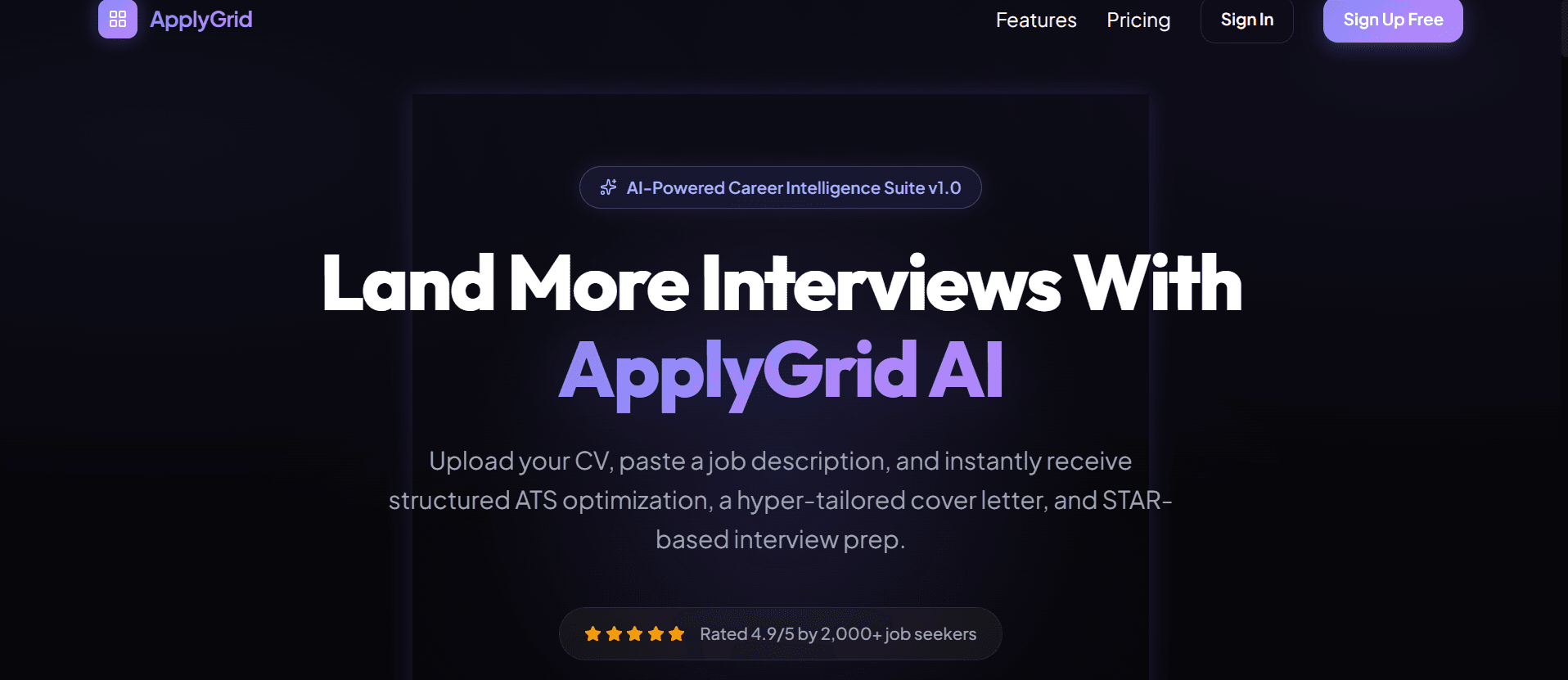 ApplyGrid — frontend project screenshot 3