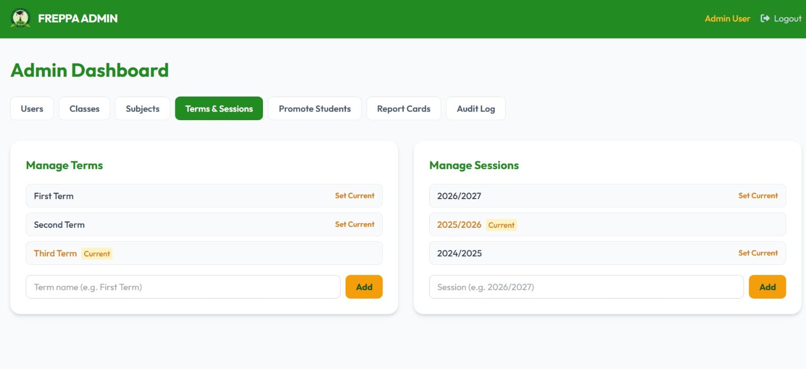 FREPPA — full-stack project screenshot 5
