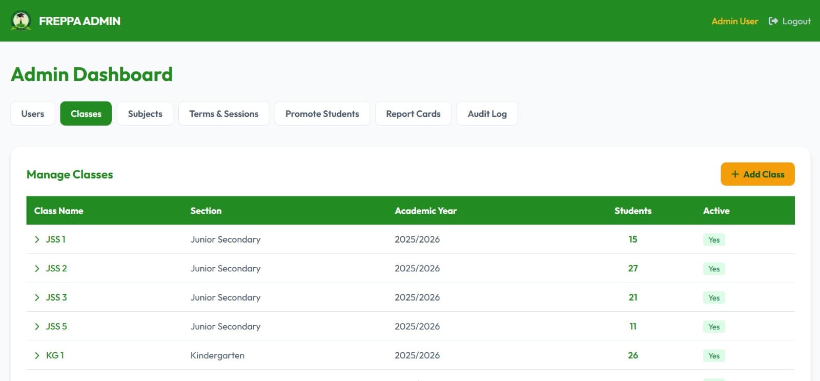 FREPPA — full-stack project screenshot 7