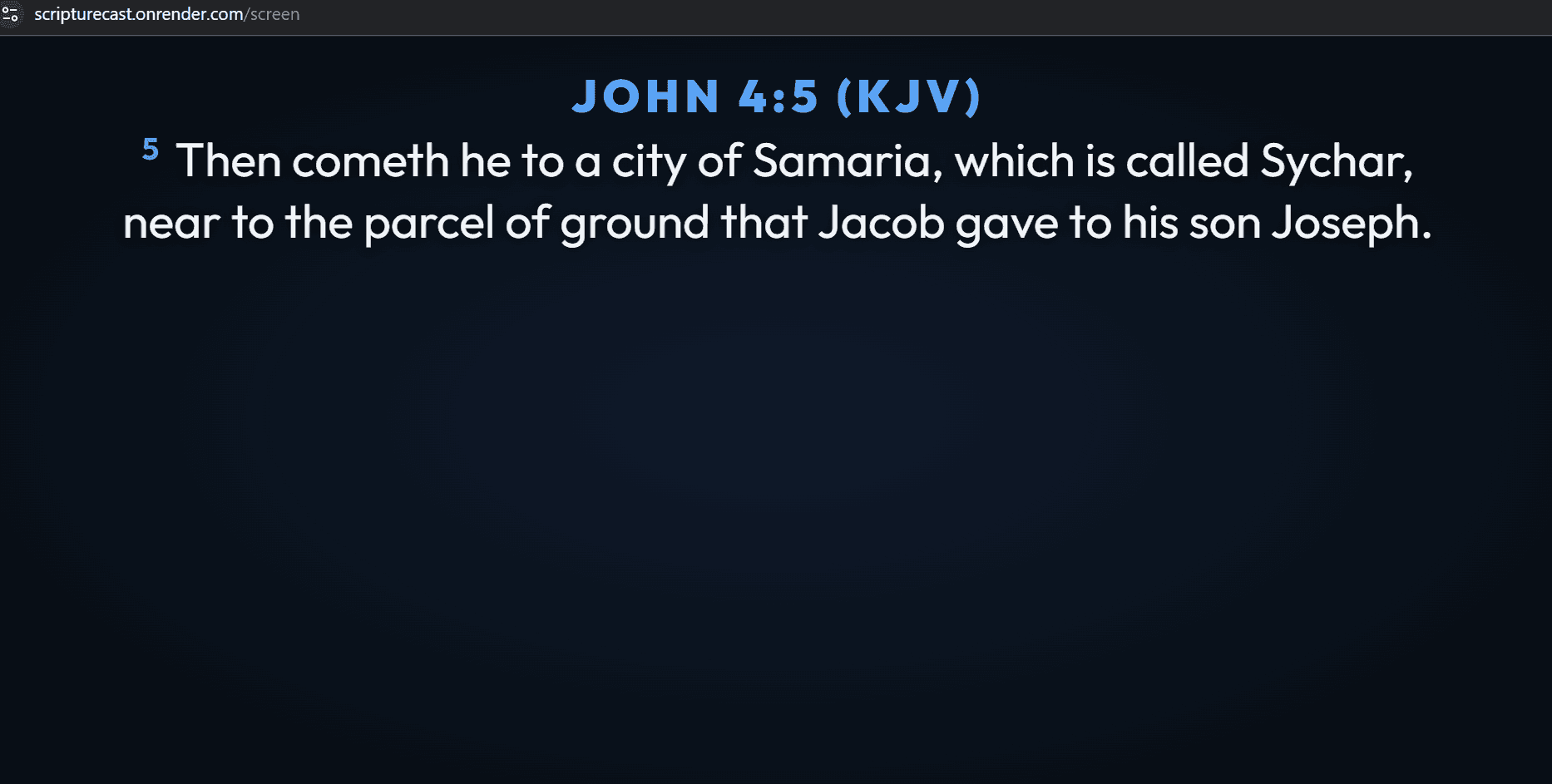ScriptureCast — full-stack project screenshot 2